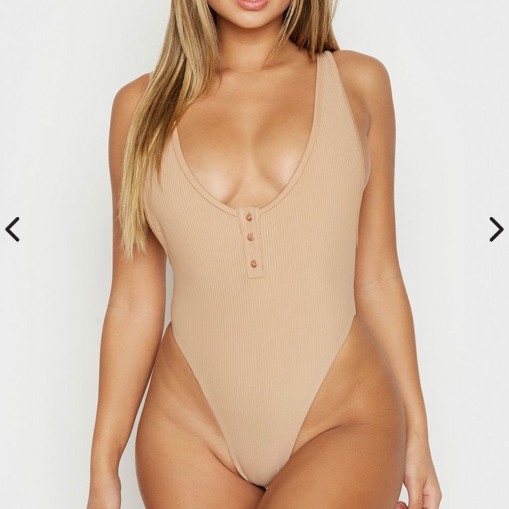 Frankie’s Bikinis Adele One Piece in Nude